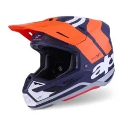 Мотокрос каска ALPINESTARS SM7 CORE ORAN/BLUE