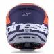 Мотокрос каска Alpinestars SM7 Core ORAN/BLUE – офроуд каска с оранжево-син дизайн и вентилация