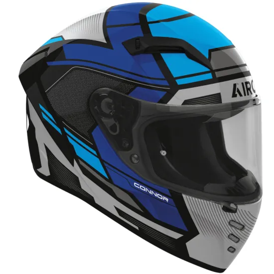 Каска Airoh Connor Ego Blue – интегрална спортна каска с ATVR визьор и ECE 22.06 сертификат