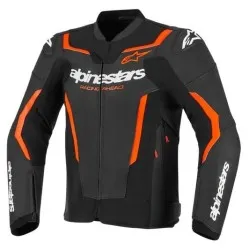 Кожено яке ALPINESTARS GP FORCE V2 BLACK/RED FLUO