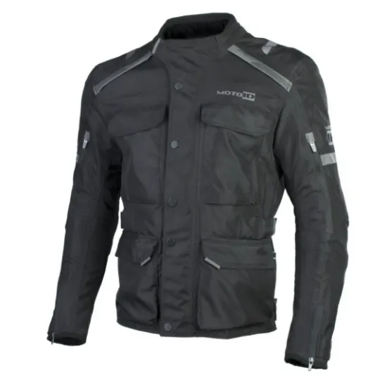 Текстилно мото яке MOTO ID CAMINO II BLACK – MexDura®, протектори и Reissa мембрана