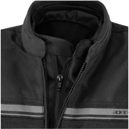 Текстилно мото яке MOTO ID STELVIO BLACK – MexDura®, протектори и Reissa мембрана