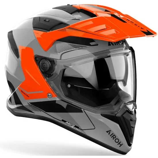 Каска AIROH Bandit Tune Orange Gloss – адвенчър и шосейна каска