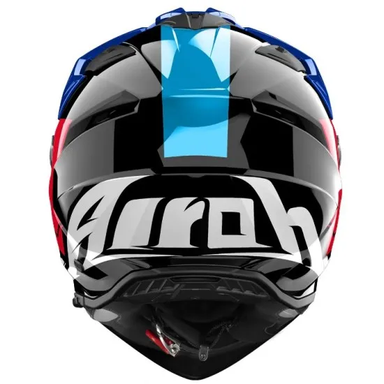 Каска AIROH Bandit Tune Blue Red Gloss – адвенчър и шосейна каска