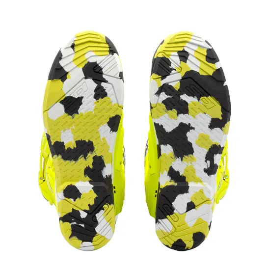 Мотокрос ботуши SIDI Crossair X RACR 222 Neon Yellow – защитни офроуд ботуши с екзоскелет и Materiis подметка