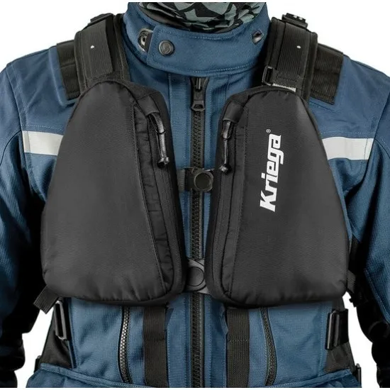 Джобове за раница Kriega с ципове YKK® и конструкция от 1000D Cordura®