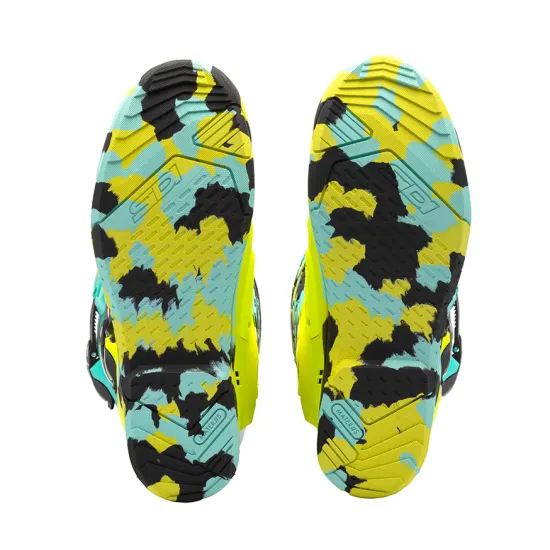 Мотокрос ботуши SIDI Crossair X Mint/Fluo Yellow – леки офроуд ботуши с екзоскелет и Materiis подметка