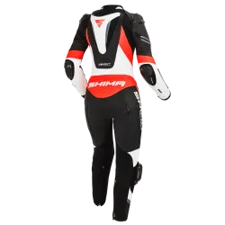 Дамски кожен екип SHIMA MIURA RS WHITE/FLUO