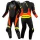 Кожен мото екип SHIMA HYPER-RS Black Fluo Red клас AAA за писта
