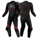 Кожен мото екип SHIMA HYPER-RS Black Red клас AAA за писта