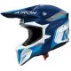 Мотокрос каска AIROH WRAAAP VISION Conquer Blue Gloss – HRT черупка и оптимална вентилация