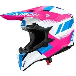 Мотокрос каска AIROH WRAAAP VISION PINK GLOSS