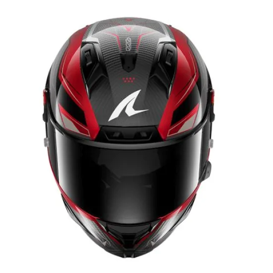 Каска Shark AERON Mekarium Black Red White с карбонова черупка и ECE 22.06