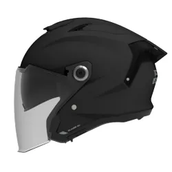 КАСКА ЗА СКУТЕР AXXIS BLAZER SV SOLID BLACK GLOSS