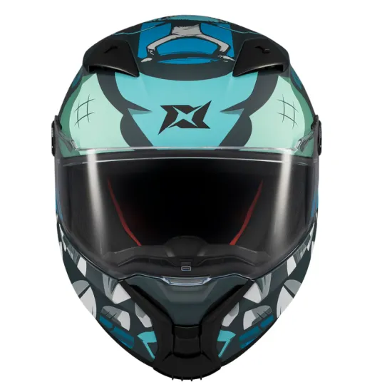 Каска AXXIS FENIX ANGRY FACE C7 MATT с HIRP черупка и ECE 22.06 сертификат