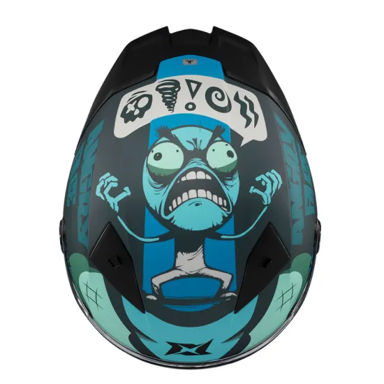 Каска AXXIS FENIX ANGRY FACE C7 MATT с HIRP черупка и ECE 22.06 сертификат