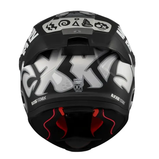 Каска AXXIS FENIX ANGRY FACE B2 MATT с HIRP черупка и ECE 22.06 сертификат