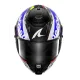 Каска SHARK SPARTAN RS CARBON STREETRUSH Black Blue Silver Yellow – карбонова спортна каска ECE 22-06