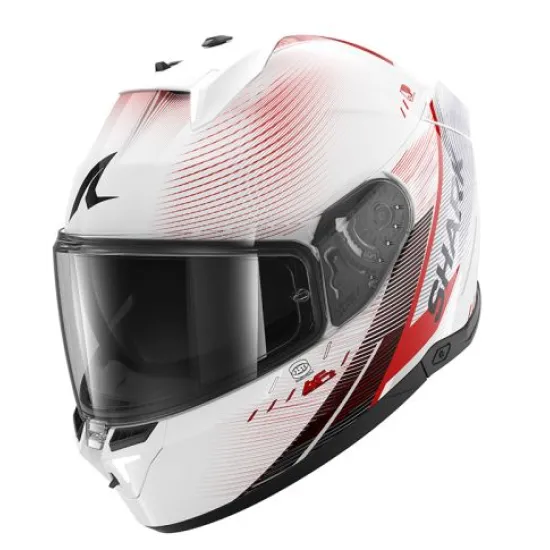 Каска SHARK SKWAL i3 SPEED-TECH BLACK/RED/WHITE – каска с вградени LED стоп светлини