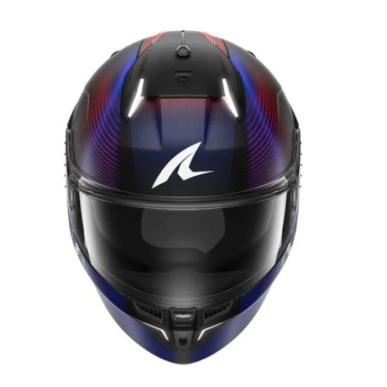 Каска SHARK SKWAL i3 SPEED-TECH Black Red Blue с LED стоп светлини ECE 22-06