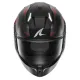 Каска SHARK SKWAL i3 MEKARIUM MAT BLACK GREY RED с LED светлини и Pinlock 70