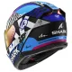 Каска SHARK SKWAL i3 SPEED FANCY BLACK BLUE PURPLE с LED светлини и Pinlock 70