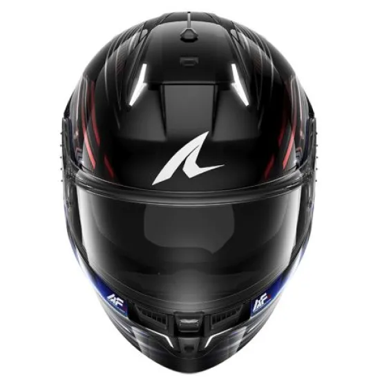 Каска SHARK SKWAL i3 LIGHT-BLUR BLACK/BLUE/RED – каска с вградени LED стоп светлини