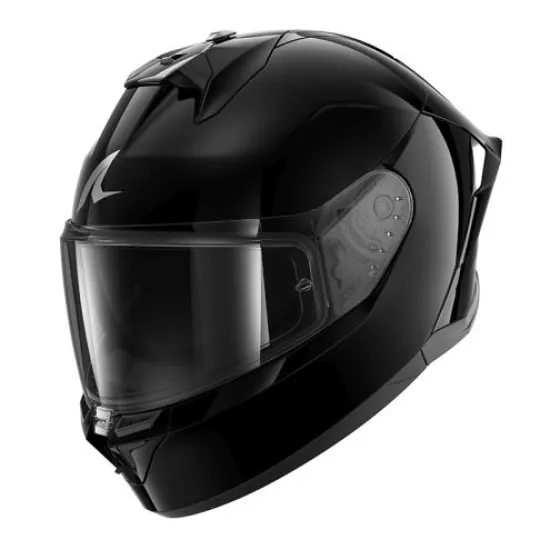 Каска SHARK CUP Blank Black Gloss – спортна каска с Pinlock 70 и SHARK FIN