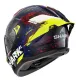 Каска SHARK SKWAL CUP SPEED VIB BLUE RED YELLOW с PINLOCK 70 и SHARK FIN спойлер
