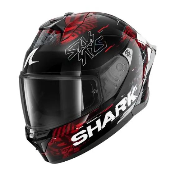 Каска SHARK CUP SPEED-VIB Black Red Silver – спортна каска с Pinlock 70