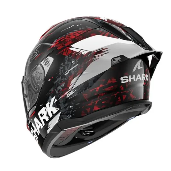 Каска SHARK CUP SPEED-VIB Black Red Silver – спортна каска с Pinlock 70