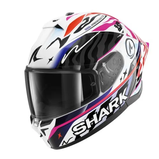 Каска SHARK CUP SPEED FANCY BLACK BLUE WHITE с SHARK FIN и Pinlock 70