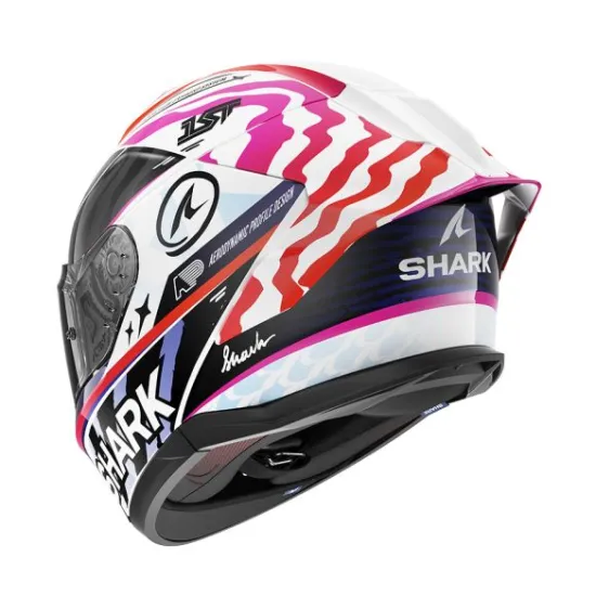 Каска SHARK CUP SPEED FANCY BLACK BLUE WHITE с SHARK FIN и Pinlock 70