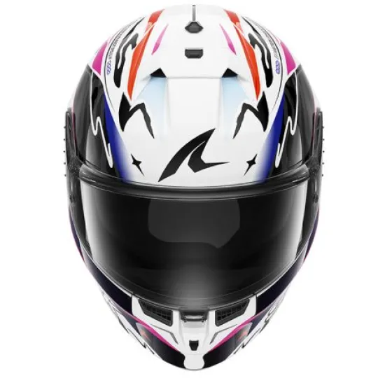 Каска SHARK CUP SPEED FANCY BLACK BLUE WHITE с SHARK FIN и Pinlock 70