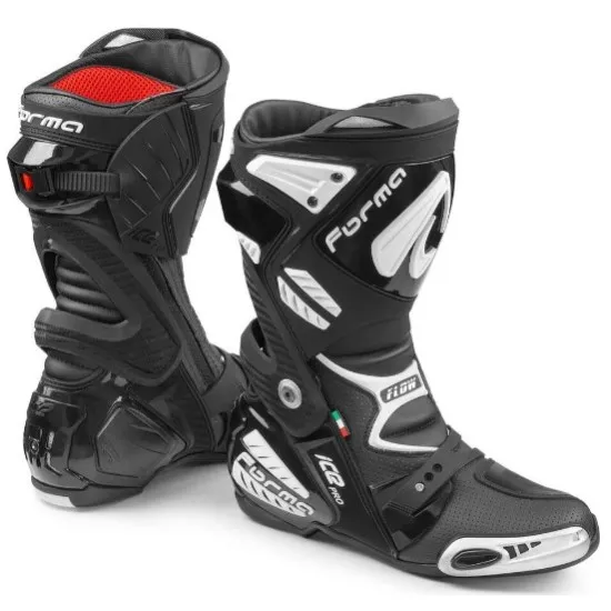 Спортни мото ботуши FORMA Ice Pro Black с F.C.S. защита и вентилационна система