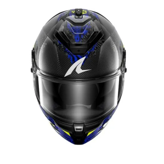 Каска SHARK SPARTAN GT PRO CARBON SPEED-VIB BLACK BLUE YELLOW – GT каска ECE 22-06