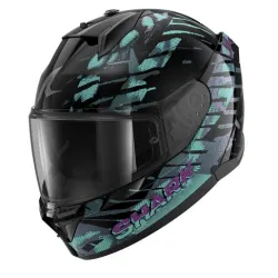Каска SHARK D-SKWAL 3 REPTAIA BLACK/BLUE/PURPLE