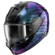 Каска SHARK RIDILL 2 REPTAIA BLACK/BLUE/PURPLE – интегрална мото каска с вградени слънчеви очила