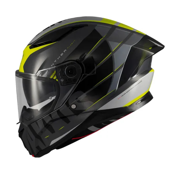 Каска AXXIS PANTHER SV FLIGHT C3 GLOSS с вътрешен слънчев визьор и ECE 22.06