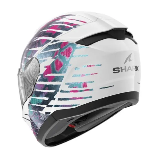 Каска SHARK RIDILL 2 REPTAIA BLUE PURPLE WHITE интегрална каска със слънчев визьор