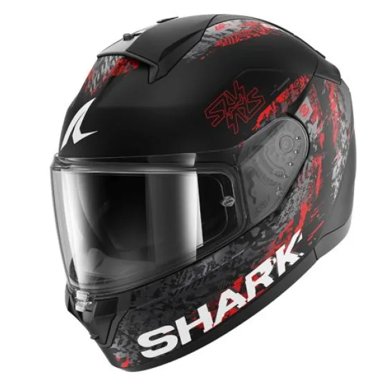 Каска SHARK RIDILL 2 SPEED-VIB BLACK GREY ORANGE с вградени слънчеви очила и ECE 22-06