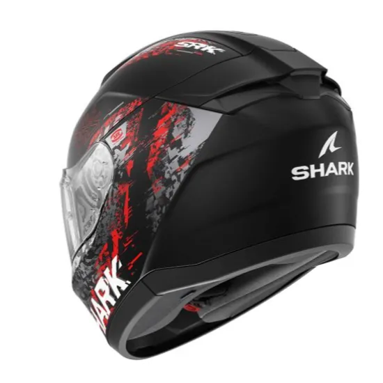 Каска SHARK RIDILL 2 SPEED-VIB BLACK GREY ORANGE с вградени слънчеви очила и ECE 22-06