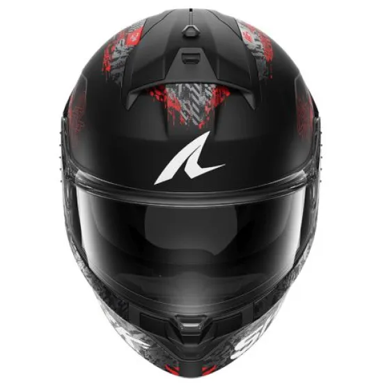 Каска SHARK RIDILL 2 SPEED-VIB BLACK GREY ORANGE с вградени слънчеви очила и ECE 22-06