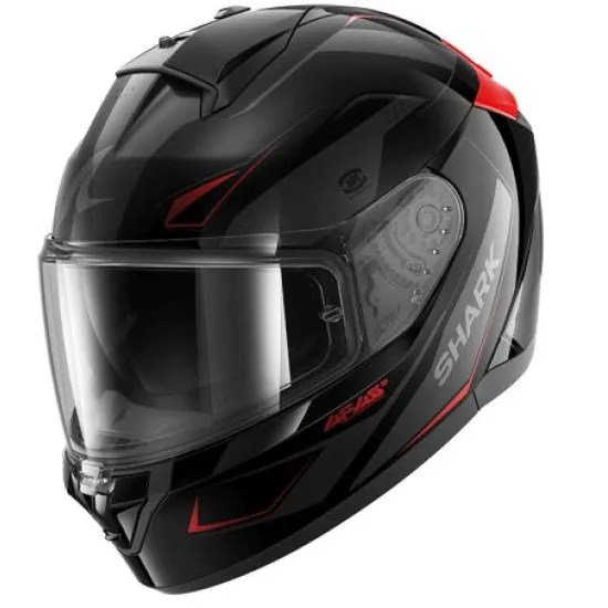 Каска SHARK RIDILL 2 MEKARIUM Black Grey Red – интегрална каска с Pinlock ready