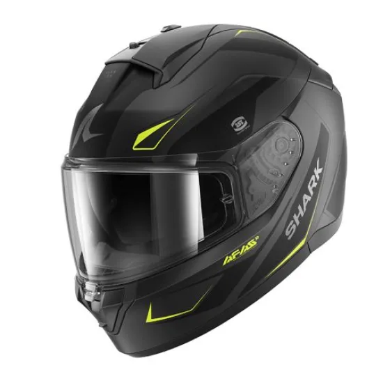 Каска SHARK RIDILL 2 MEKARIUM Black Grey Yellow – интегрална каска с Pinlock ready