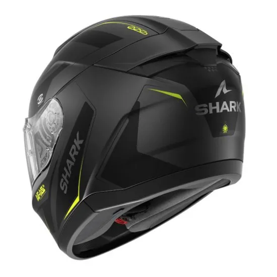 Каска SHARK RIDILL 2 MEKARIUM Black Grey Yellow – интегрална каска с Pinlock ready