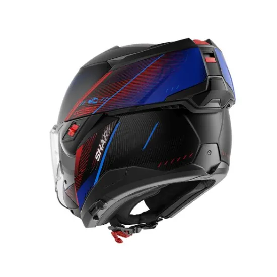 Модуларна каска SHARK OXO SPEED TECH BLACK BLUE RED с Pinlock 70 и ECE 22-06