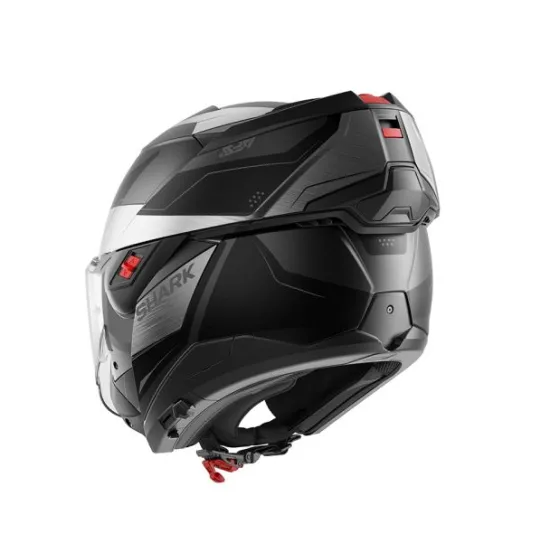 Модуларна каска SHARK OXO MEKARIUM MAT BLACK GREY Flip-back с Pinlock 70