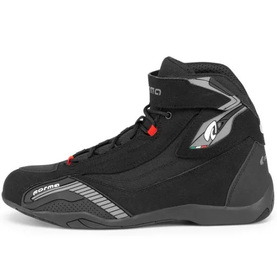 Градски мото боти FORMA Genesis Black с TPU защита на глезена и Urban Sole
