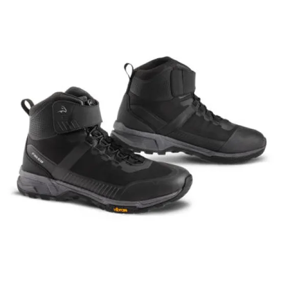 Мото боти Falco Grander WP Black водоустойчиви с High-Tex мембрана и Vibram подметка